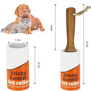 Amazon 630 Feuilles Nouveau Et Vente Chaude Adhésif En Bois Rouleau De Charpie De Nettoyage de Poussière de Cheveux Fourrure - Product Image 2