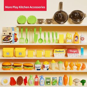Ensemble de cuisine pour enfants EPT <span class=keywords><strong>3</strong></span> en <span class=keywords><strong>1</strong></span>, cuisinière, grill, évier, son, lumière, vapeur, jouet de simulation pour tout-petits - Product Image 6