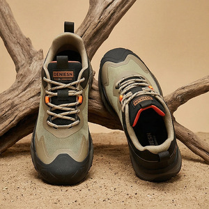 EPIPE <b>Men</b> Hiking <b>Shoes</b> Mesh Upper Rubber Outsole Spring Round Toe Outdoor Trekking <b>Work</b> Wear - Product Image 3