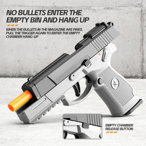 PP TOYS PP-MQ148 QSZ-92 Juguete de Simulación, Modelo de Pistola con Expulsión Automática de Cartuchos, Juguete Educativo de Disparos de Plástico para Niños de 8 a 13 Años - Product Image 1