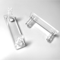 Cellule de cuvette de flux de quartz UV hautement transparente personnalisée Cellule de fluoromètre composée SIO2
