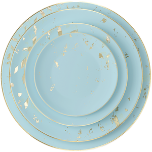 JC Dinnerware Real Gold Rim Dish <b>Bone</b> <b>China</b> 13inch Charger Plates Pink Eco-Friendly Dishwasher Safe Durable Dinnerware <b>Sets</b> - Product Image 1