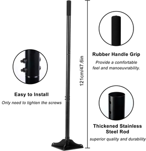 Steel Tamper Heavy Duty Garden 8" X 8" Tamper <strong>Tool</strong>,48 Inch Handle Steel Tamper for Levelling Land, Installing <strong>Paving</strong> Stones - Product Image 4