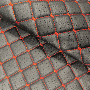 Moda carro Interior Bordado Acolchoado Couro De PVC Com Espuma Sofá Assento De Carro 3D Cobrindo Qualquer Projeto Pode Ser Fazer Amostra Grátis - Product Image 3