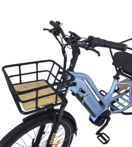 Vélo cargo électrique QUEENE Family à double batterie, moteur Bafang à longue portée, pneus larges, 500W 250W, vélos électriques EU, vélo électrique à pneus larges - Product Image 6