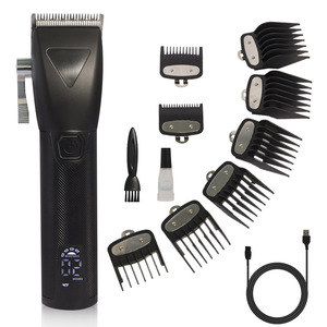 Tondeuse à cheveux électrique professionnelle avec écran LCD, longueurs réglables, chargement USB, étanche, pour hommes et femmes, pour la coupe de la barbe - Product Image 1