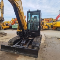 Excavatrice sur chenilles Sany SY55C Pro d'occasion, mini-pelleuse de 5,5 tonnes, d'origine chinoise, en bon état pour les travaux de construction