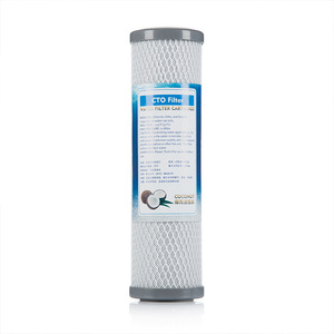 Cartouche filtrante au charbon de coque de noix de coco CTO 10 pouces à haute valeur d'iode pour purificateur d'eau, idéale pour la cuisine - Product Image 4