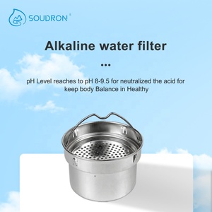 Soudron 300ml năng lượng sinh học nano Alkaline <span class=keywords><strong>Flask</strong></span> PH 8.5 Alkaline Máy lọc nước Alkaline chai nước với bộ lọc duy nhất - Product Image 5