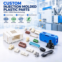 Bagian Cetakan Injeksi Plastik OEM Kustom ABS PC PVC PP PS, Casing Plastik Kustom untuk Perangkat Elektronik