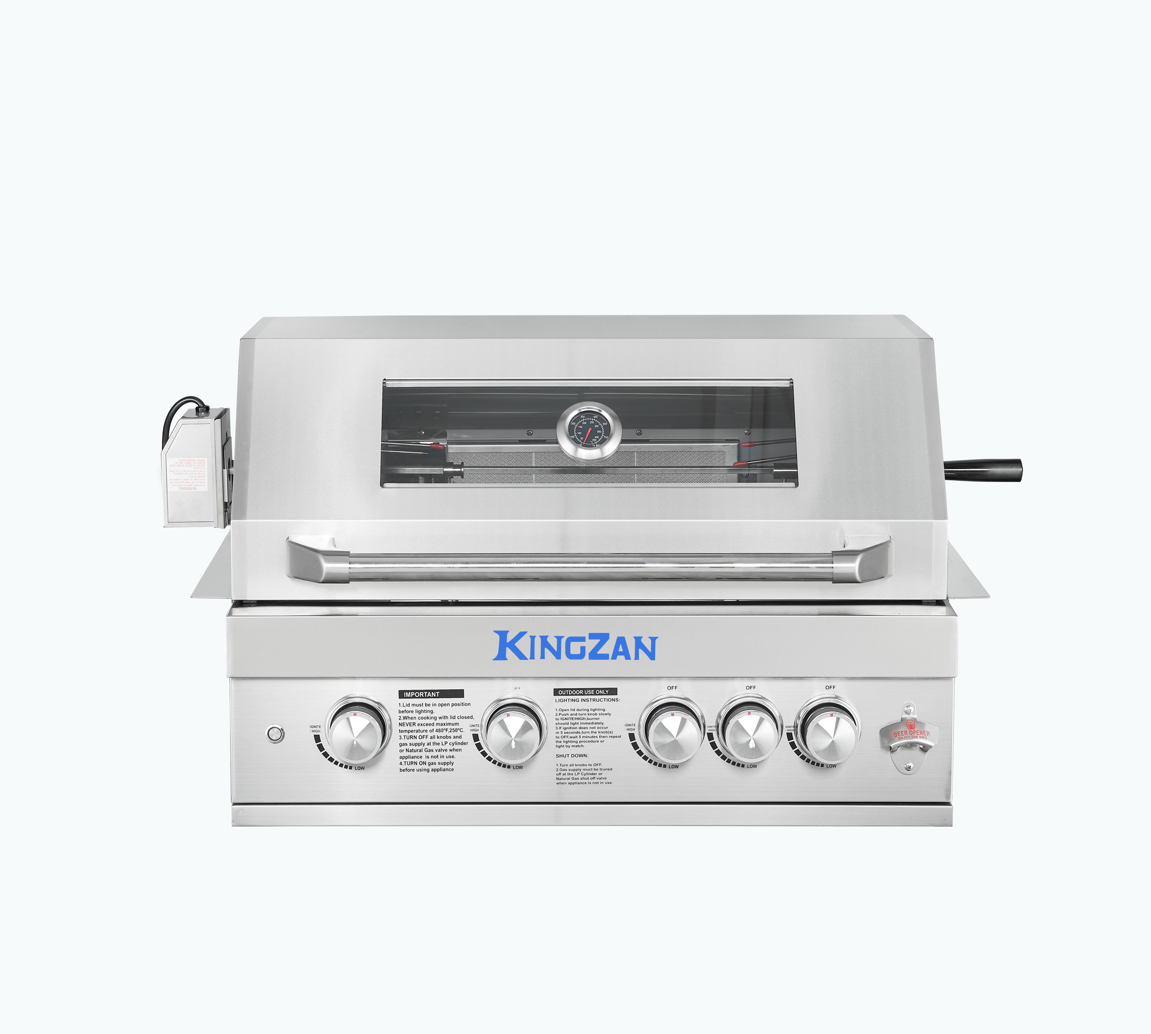 RAYLIN Outdoor Kitchen 304 Stainless Steel Built in BBQ Grills Heavy ...