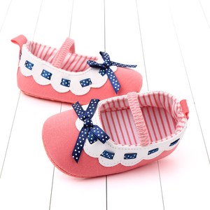 Nouvelles chaussures pour bébé fille à nœud papillon en dentelle, pas chères, en gros, chaussures fantaisie pour bébé fille - Product Image 3