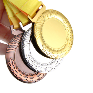 Medalla de Premio de Metal Chapada en Oro con Logotipos Personalizados <span class=keywords><strong>JZ</strong></span>, Medalla Deportiva Escolar de Metal con Grabado 3D a Precio Económico - Product Image 3