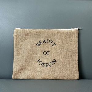 Promotional Eco Friendly Natural Cotton Zipper Pouch Reusable Make up Pouches Custom Printing Cosmetic <b>Bags</b> With Personal Logo - Product Image 1