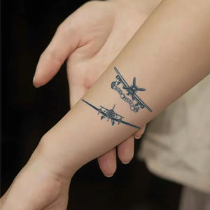 Juego De <span class=keywords><strong>Tatuajes</strong></span> Temporales, tatuaje semipermanente, resistente al agua, a prueba de sudor, dura 2 semanas, tatuaje realista a base de hierbas antifricción para brazo - Product Image 3