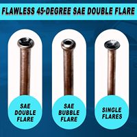 Kit d'outils de sertissage pour conduites de frein, outil de sertissage double SAE 3/16" 1/4" pour conduites de frein, crée des sertissages simples et doubles