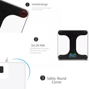 Báscula de grasa corporal inteligente, analizador digital de grasa corporal con 8 sensores, para mano y pie - Product Image 5