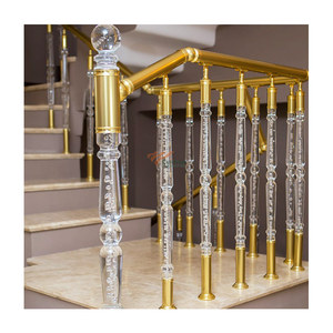 <span class=keywords><strong>Balustres</strong></span> en matériau écologique garde-corps en acrylique pilier en verre pour la décoration intérieure - Product Image 1