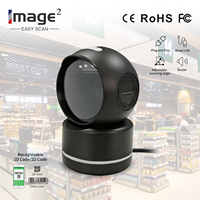 Escáner de Código de Barras 2D de Escritorio, Omnidireccional, Manos Libres, USB con Cable, Lector de Códigos de Barras 1D y QR, 2M/S, en Stock