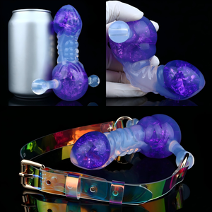 FAAK Gag buccal en silicone, Plug pour gorge profonde, Jouet sexuel, Gags pénien, Gags à <span class=keywords><strong>boule</strong></span> pour gorge profonde, pour BDSM et bondage - Product Image 1