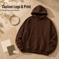 Sweat à capuche graphique surdimensionné pour homme, 400 g/m², style tendance, anti-boulochage, épaissi pour le streetwear, personnalisable avec LOGO, modèle pull-over