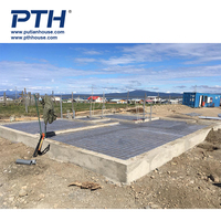 PTH Maison préfabriquée de luxe en acier léger à construction rapide, villa préfabriquée, villa, maison préfabriquée en vente