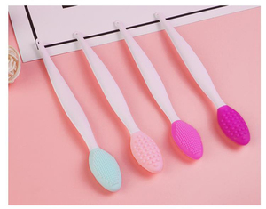 <span class=keywords><strong>Brosse</strong></span> en <span class=keywords><strong>Silicone</strong></span> Double Face pour Soin de la Peau, Outil d'Exfoliation et Nettoyage du Nez pour Points Noirs et Lèvres - Product Image 5