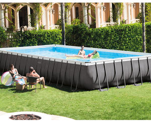 Piscine rectangulaire hors sol INTEX 26374 <span class=keywords><strong>Ultra</strong></span> Metal, structure métallique, pour enfants et adultes, jardin, cour. - Product Image 2