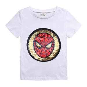 Sequin Trẻ Em Trai Cô Gái T-Shirt Ngắn Tay Áo Thun Thời Trang Bé Đứng Tuổi Teen Trẻ Em Mùa Hè Giá Rẻ Công Cụ - Product Image 3