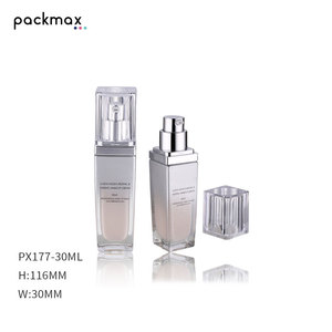 30ml premium quality glass bottle with pump — for lotion, <b>foundation</b>, and serum. Cosmetic packaging - Product Image 1