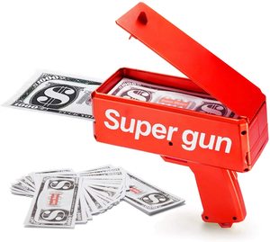 Vendita calda giocattoli tiratore a batteria pistola soldi <span class=keywords><strong>carta</strong></span> giocando cannone a spruzzo pistola per bambini - Product Image 1
