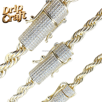 Nouveau 6MM Twisted Dragon Beard Buckle Bracelet Collier Hip-hop Style Peut être Porté par Hommes et Femmes en Cuivre Matériel