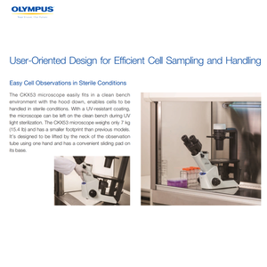 オリンパス CKX53 生物顕微鏡 4K カメラ タッチスクリーンディスプレイ LED照明 IP67等級 手動焦点 ベーシック - Product Image 2