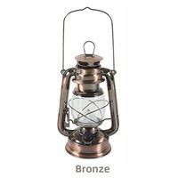 Lanterne de camping rétro à LED rechargeable au kérosène, étanche, avec interrupteur rotatif - Lumière extérieure portable