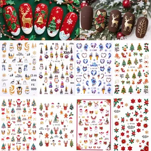 Autocollants pour ongles d'<span class=keywords><strong>hiver</strong></span> de Noël 2025 avec un design scintillant - Product Image 3