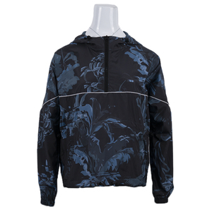 Chaqueta Cortavientos con Media Cremallera para Hombre, <span class=keywords><strong>Impermeable</strong></span>, con Logotipo Personalizado, de Nailon Reciclado, Ligera, Cortavientos, con Capucha, Tipo <span class=keywords><strong>Anorak</strong></span> - Product Image 2