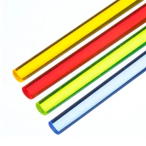 Personalizado colorido Lucite Acrílico Rods Sólidos Hastes de Acrílico Bar