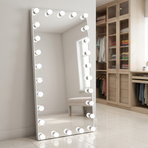 Home Decor Full Length Large Dressing Room <strong>Mirror</strong> Standing Makeup Vanity <strong>Mirror</strong> <strong>With</strong> <strong>Bulbs</strong> - Product Image 1