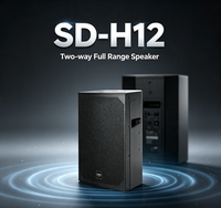 Haut-parleur professionnel 12 pouces 400W, système audio bidirectionnel pleine gamme pour centre de formation, salle de banquet et événements en direct