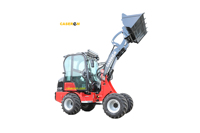 Mini Cargadora de Ruedas CASEREM 4WD para Uso Doméstico, Motor Diésel de 18.2kW, Bomba Hidráulica Eaton, Euro5, 1 Año de Garantía, Cucharón Corto