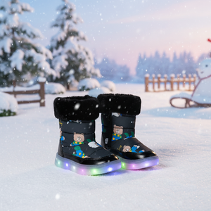 OZKIZ Korean LED Boots for Kids Boys 2-6 Years Winter Fashion Synthetic Upper Wholesale - Product Image 3
