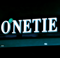 Enseigne électronique personnalisée signalisation extérieure de magasin enseigne à lettres en métal éclairée par DEL pour magasin