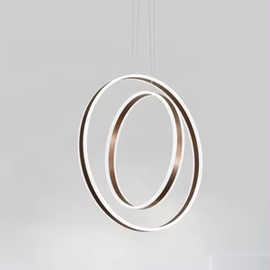 Zeal Lighting nordic modern Restaurant Acrylic circle chandelier ring pendant <b>light</b> for <b>kitchen</b> island - Product Image 2