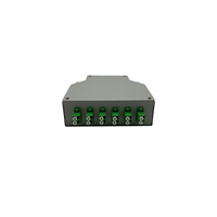 Boîtier de distribution de fibre optique 12 cœurs sur rail DIN, type LC Duplex, pour armoire intérieure