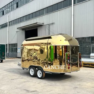 Remolque de Acero Inoxidable de 4 m para Acampar, Carrito de Comida Móvil Personalizado para Barbacoa - Product Image 2