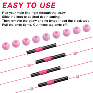 200 pièces flotteurs de pêche Bobber, arrêt Bobber, nœuds de ficelle avec perles, bouchons Bobber pour ligne de pêche, outil de matériel de pêche - Product Image 4