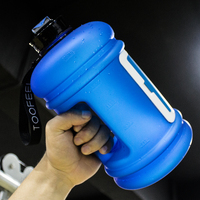 Bouteille d'eau sans BPA personnalisée, shaker sport en plastique givré, gourde en plastique pour usage au bureau imprimée