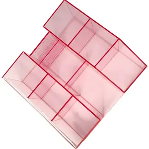 Logo Kustom Pink Jelas Acrylic Lash Organizer dengan Pinset Pemegang Organizer Alat Display Bulu Mata Label Pribadi Kotak Bulu Mata Akrilik
