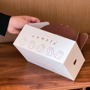 Boîtes à gâteaux personnalisées de haute qualité, écologiques, en matériaux recyclés, emballage en papier, impression de logo, cupcakes, macarons, desserts - Product Image 5