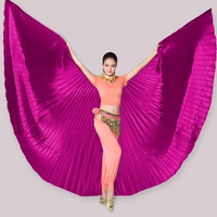 Costume de danse orientale le moins cher, ailes d'Isis dorées, ailes d'Isis ouvertes, tenue de spectacle de danse pour femmes